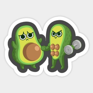 Avocado gym Sticker